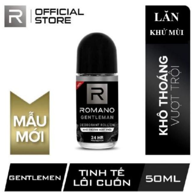 Romano - Lăn Khử Mùi Hương Nước Hoa Gentleman 50ml