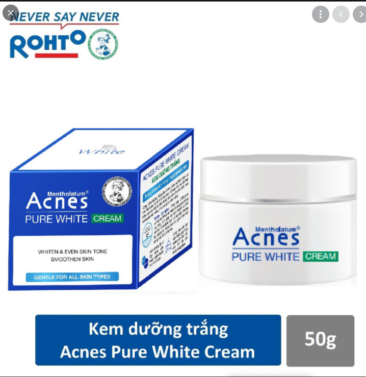 Kem dưỡng trắng Acnes Pure White Cream 50g