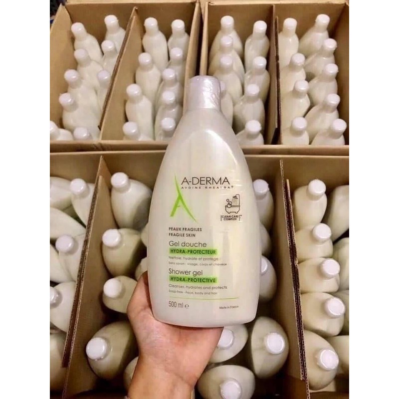 Sữa tắm mụn lưng, viêm lỗ chân lông aderma 500ml