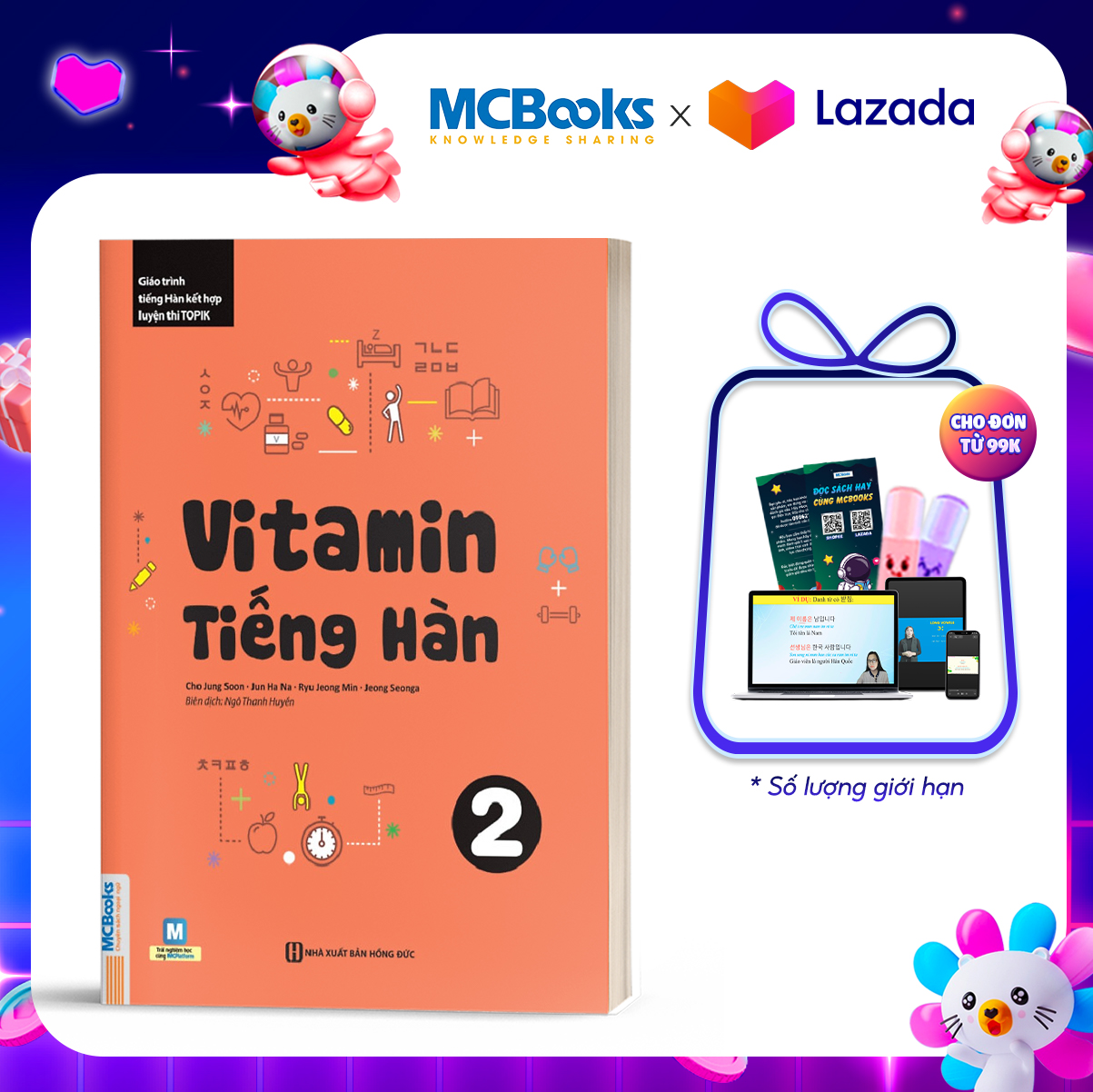 Vitamin tiếng hàn 2 cho người mới bắt đầu - học kèm app online