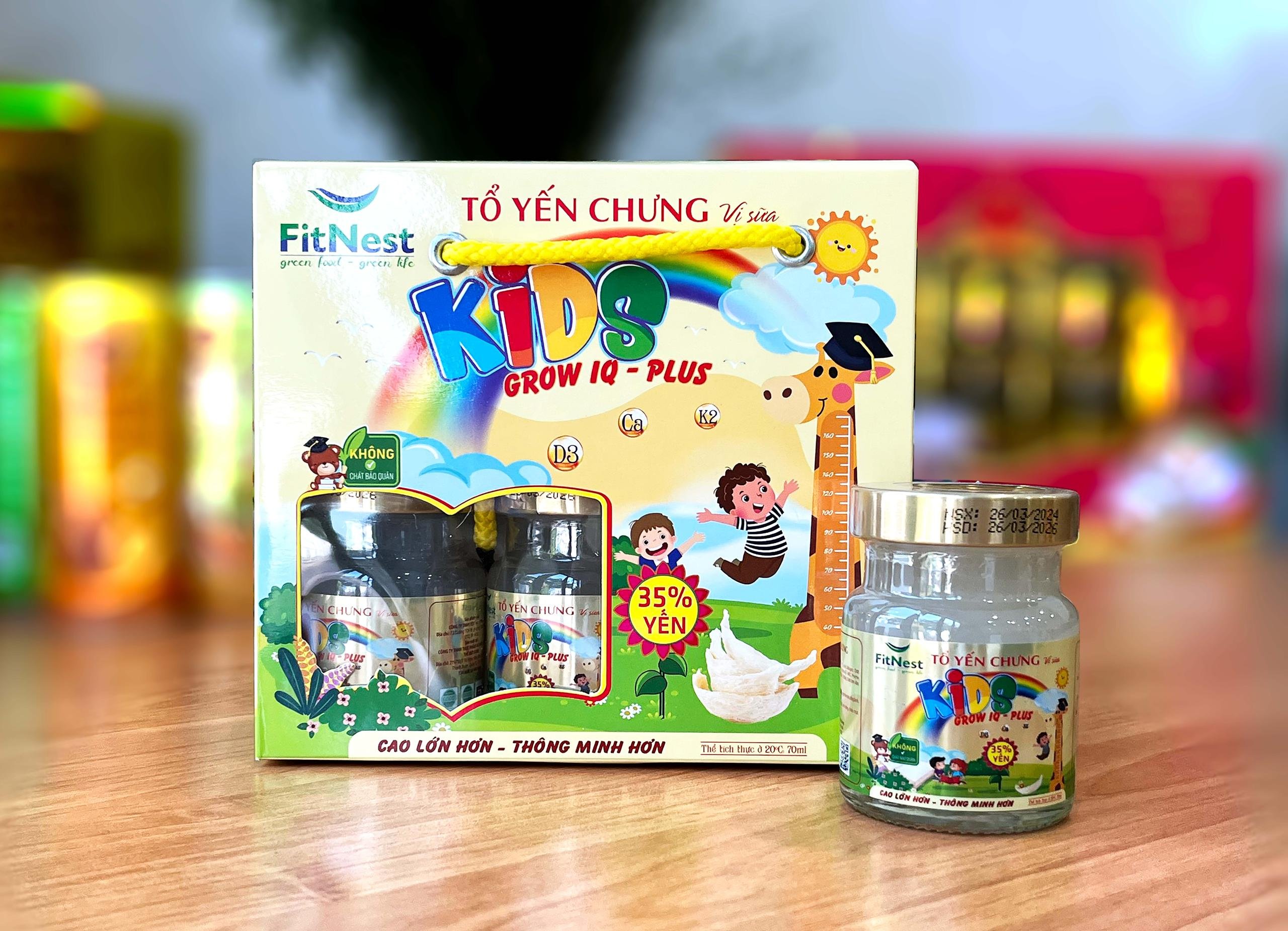 Tổ yến chưng for kids grow iq plus fitnest