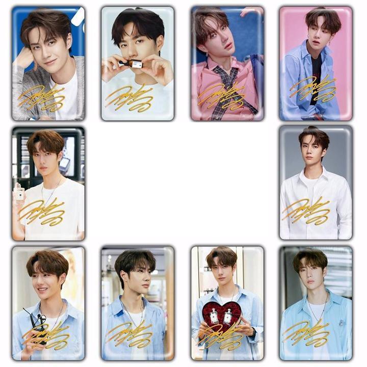 Bộ ảnh dán 10 tấm Vương Nhất Bác Lam Vong Cơ sticker Trần Tình Lệnh túi bộ ảnh thẻ hình thần tượng trung quốc Ma đạo tổ sư Tiêu Chiến Ngụy Vô Tiện