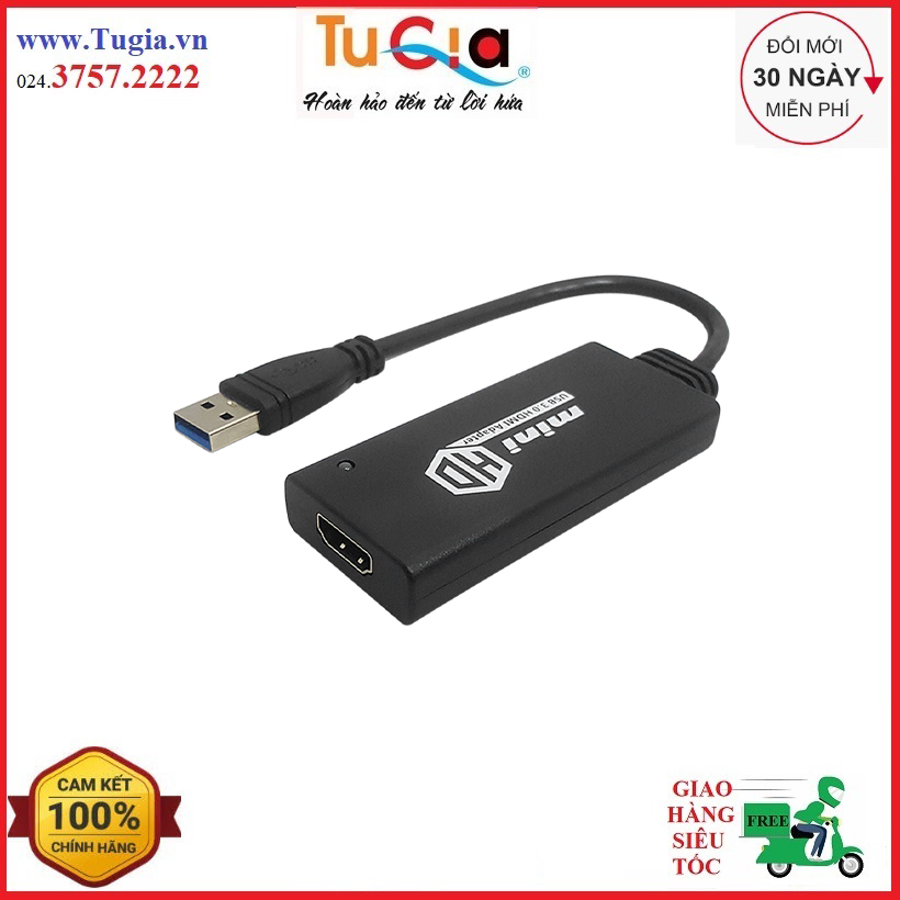 Cáp chuyển đổi usb 3.0 sang hdmi kingmaster ay-54d - hàng chính hãng