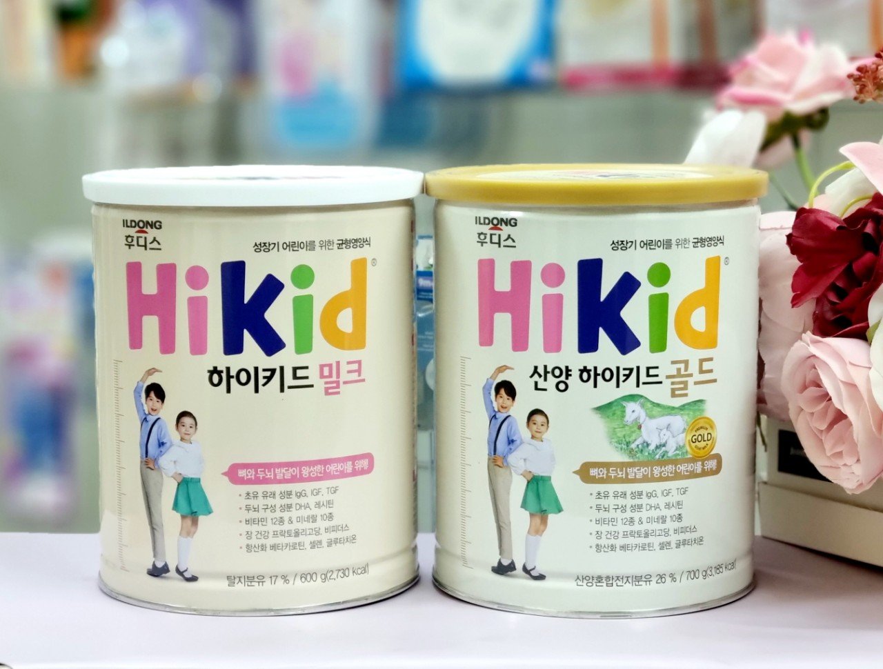 Sữa HIKID Bò và Dê vị vani giúp bé tăng chiều cao