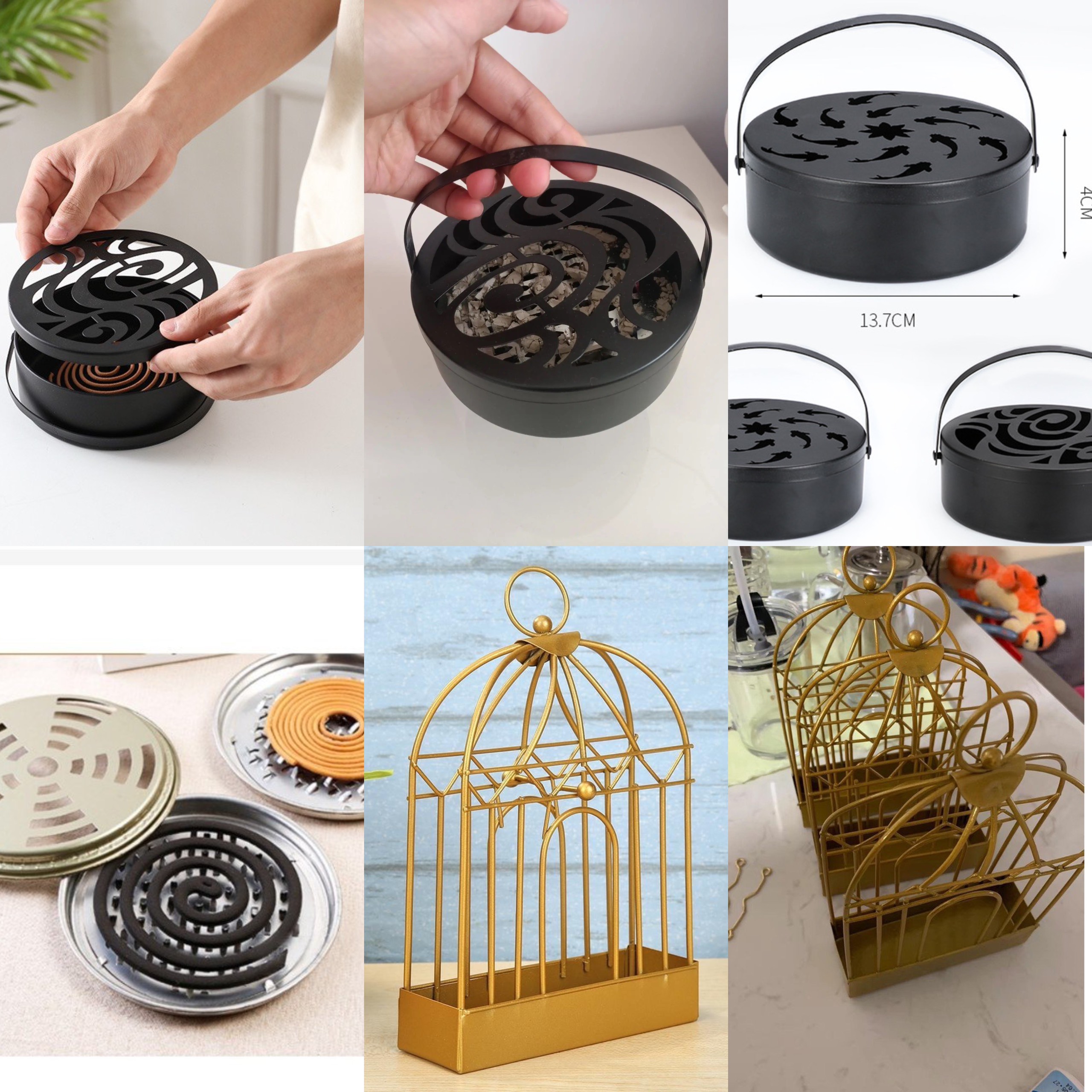 Khay Đựng Nhang Muỗi Phong Cách Bắc Âu an toàn sang trọng