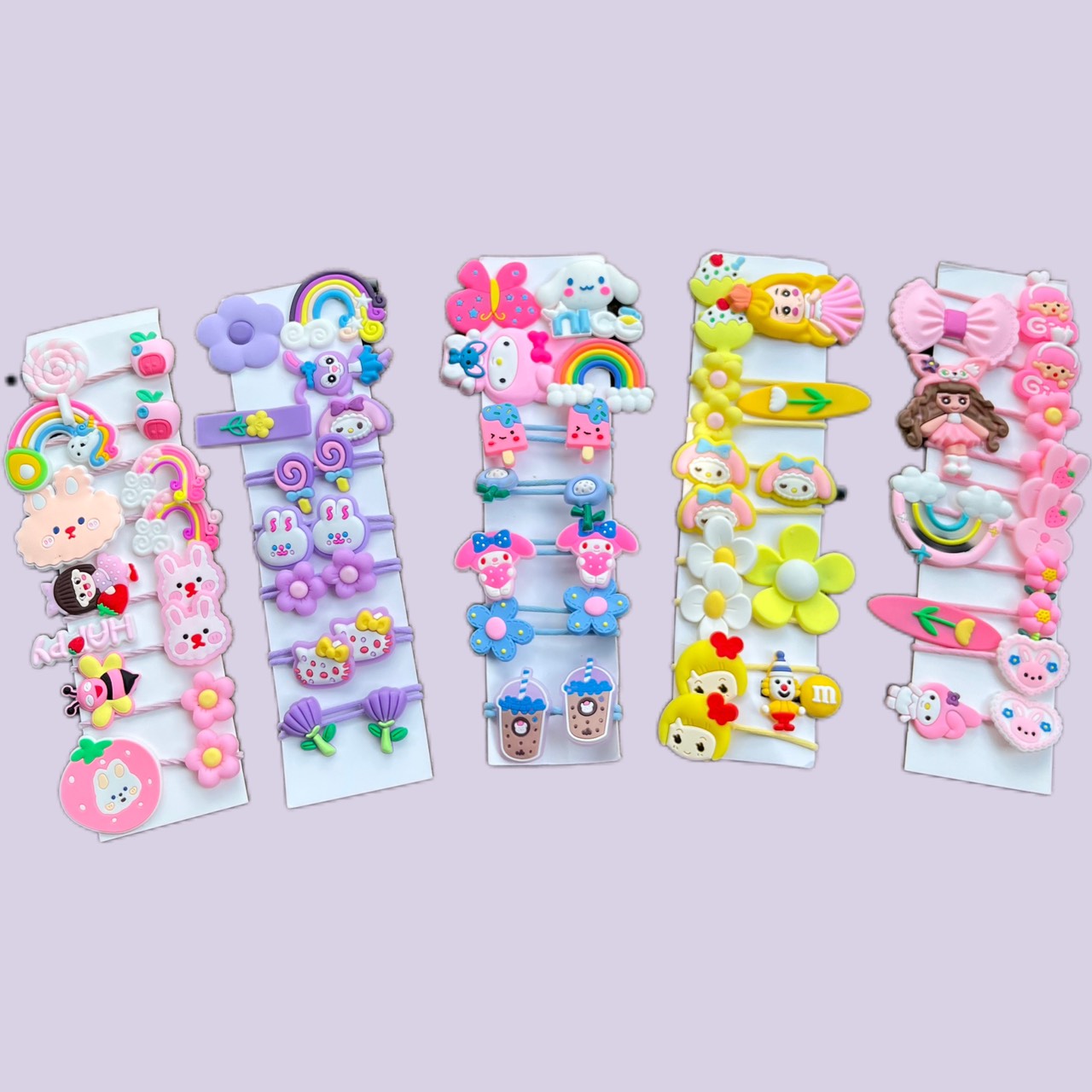 Set kẹp tóc cột tóc 15 chi tiết cho bé gái dễ thương nhiều mẫu Smart Baby