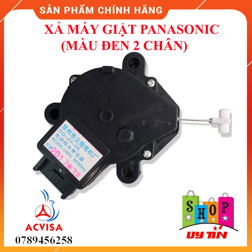 Xả máy giặt panasonic loại màu đen 2 chân