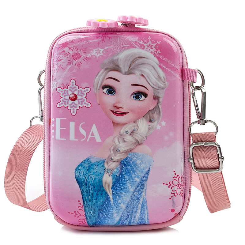 Túi đeo chéo bé gái hình Elsa phong cách Hàn Quốc HTI09