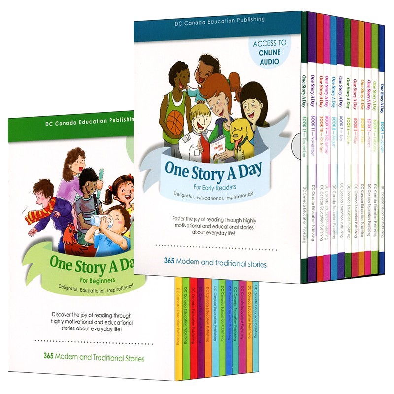 One Story A Day Series (For Beginners + For Early Readers) - 12 Books + File Nghe | Bản Nhập Khẩu