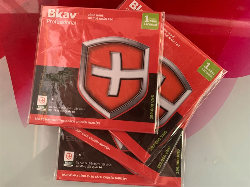 Combo 3 bộ phần mềm diệt virus bkav profressional 1 pc 12 tháng