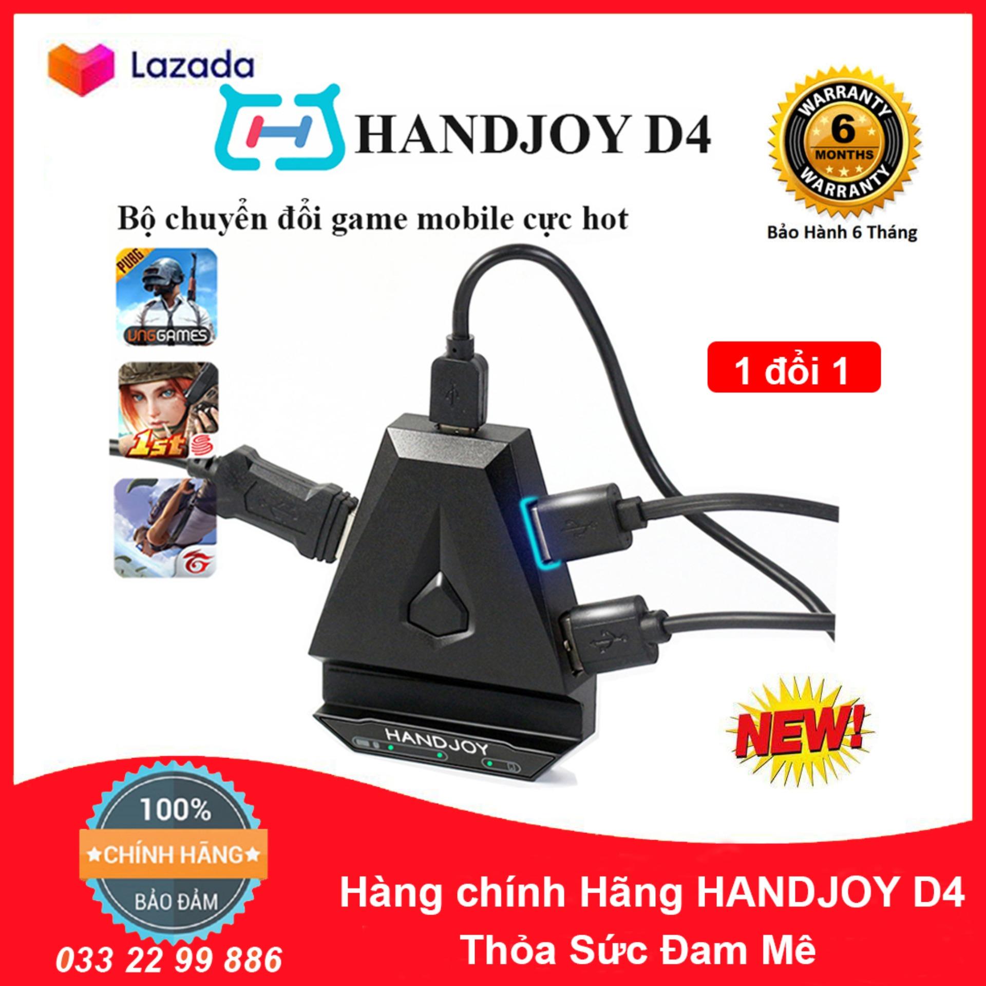 Bộ Chuyển Đổi Handjoy D4 - Dock chuyển đổi chơi game PUBG, ROS, FreeFire bằng Chuột và Phím