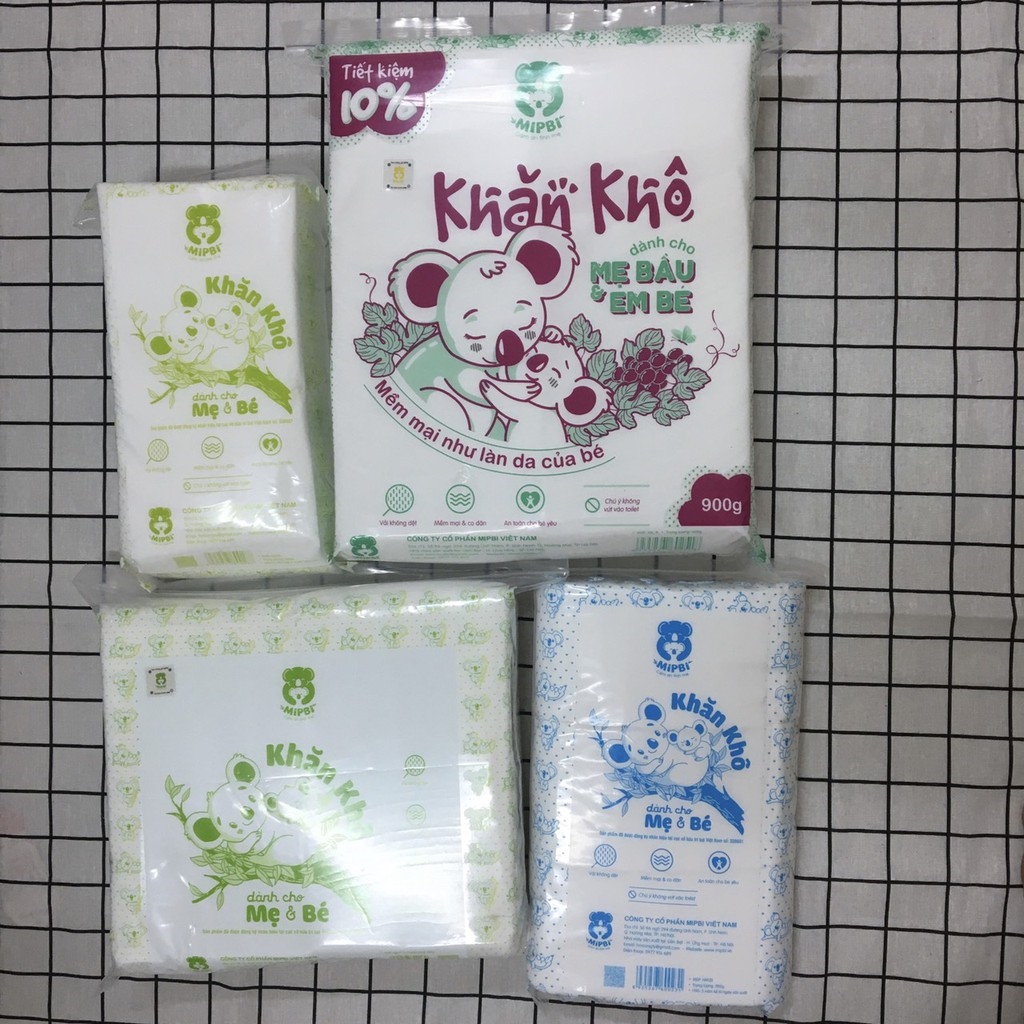 khăn giấy khô đa năng Mipbi 260g 300g 600gr900gr 💥FREESHIP💥 Giấy khô đa năng mipbi MỀM MẠI NHƯ LÀN DA EM BÉ