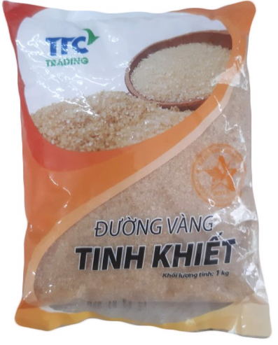 Combo 2 Túi Đường Vàng Tinh Khiết TTC Trading  1kg gói