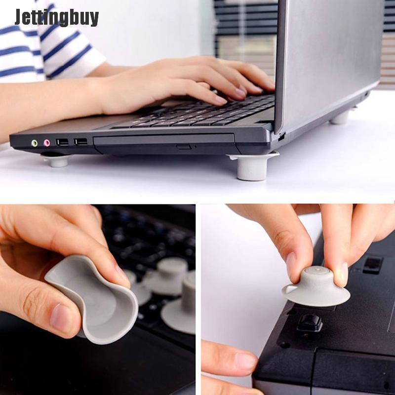 Jettingbuy 4 Cái/lốc Máy Tính Xách Tay Phụ Kiện Máy Tính Xách Tay Giảm Nhiệt Pad Làm Mát Chân Đứng Chủ