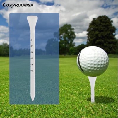 Gói 10 Tee đỡ bóng golf chất liệu nhựa dẻo an toàn, ngắn 4cm và dài 8cm - Trụ bóng golf