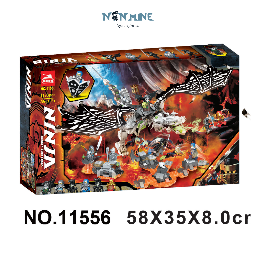 Bộ Đồ Chơi Lego Lắp Ráp Ninjago Minecraft Bela Lari Hơn 1000 Chi Tiết 11556 Rồng Xương Của Phù Thủy Đầu Lâu