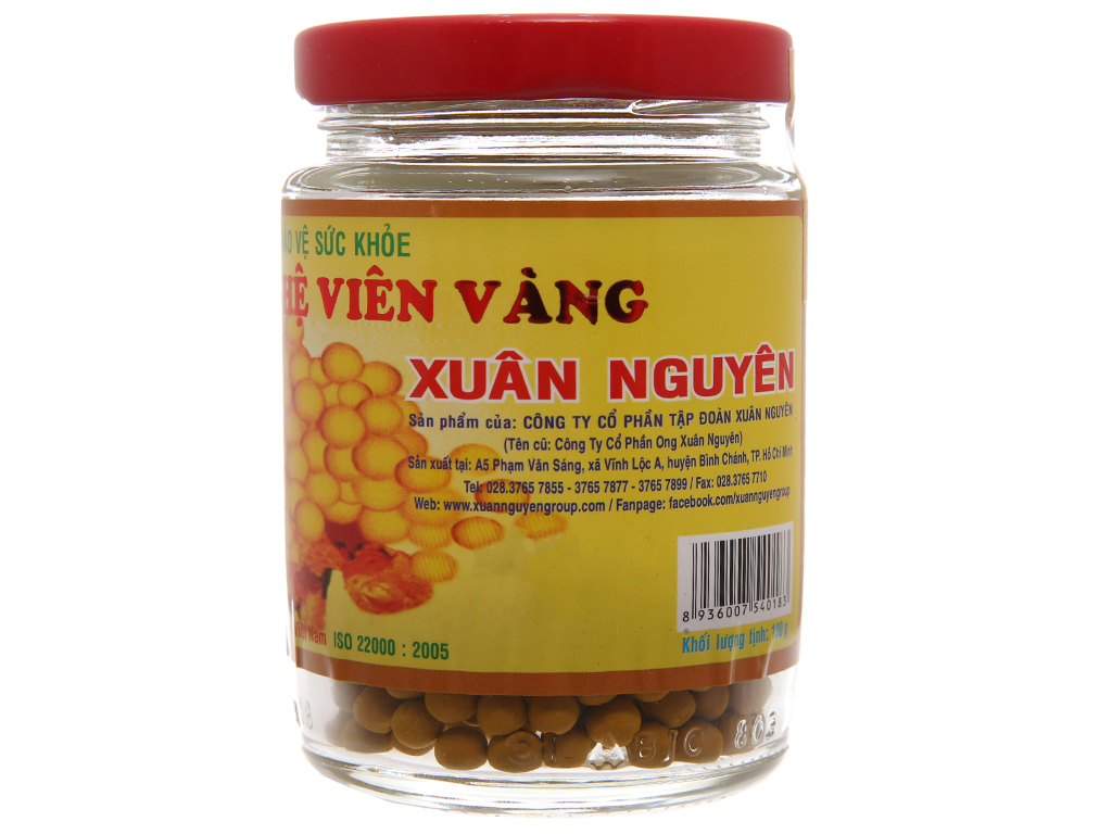 Mật ong nghệ viên vàng xuân nguyên group 100gr
