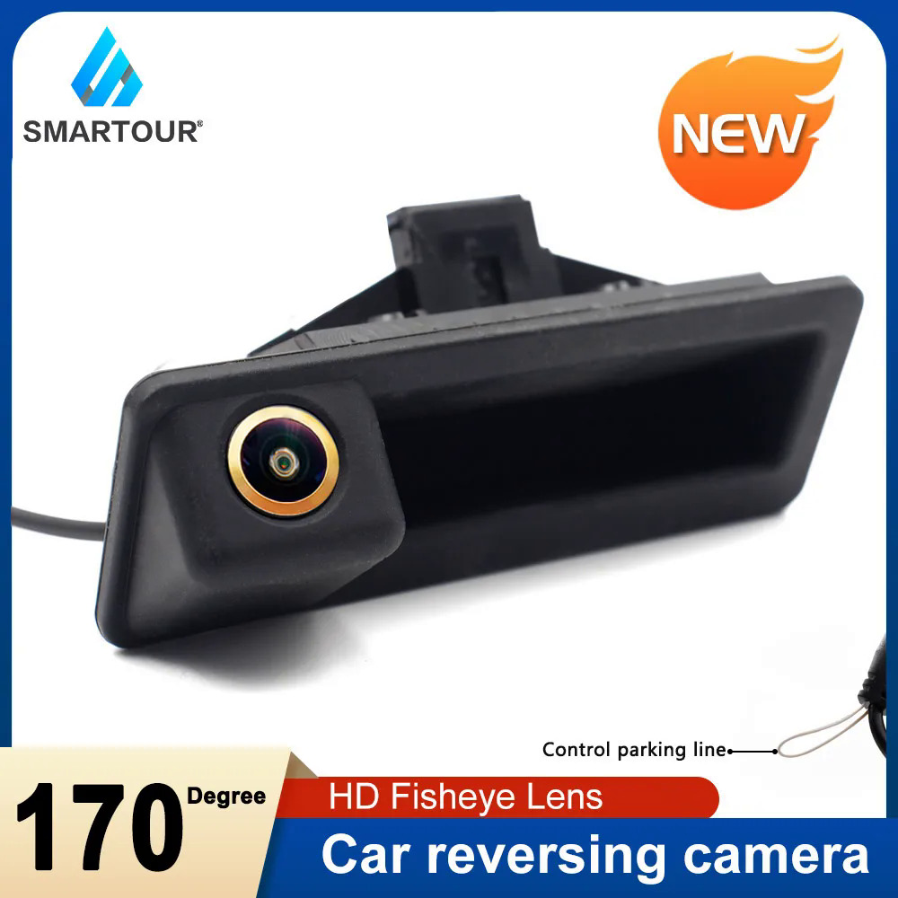 Xe HD CCD Ống Kính Fisheye xe ngược sao lưu thân cây xử lý máy ảnh cho BMW 3 Series 5 Series X5 X6 E46 E39 E60 E70 E82 E90
