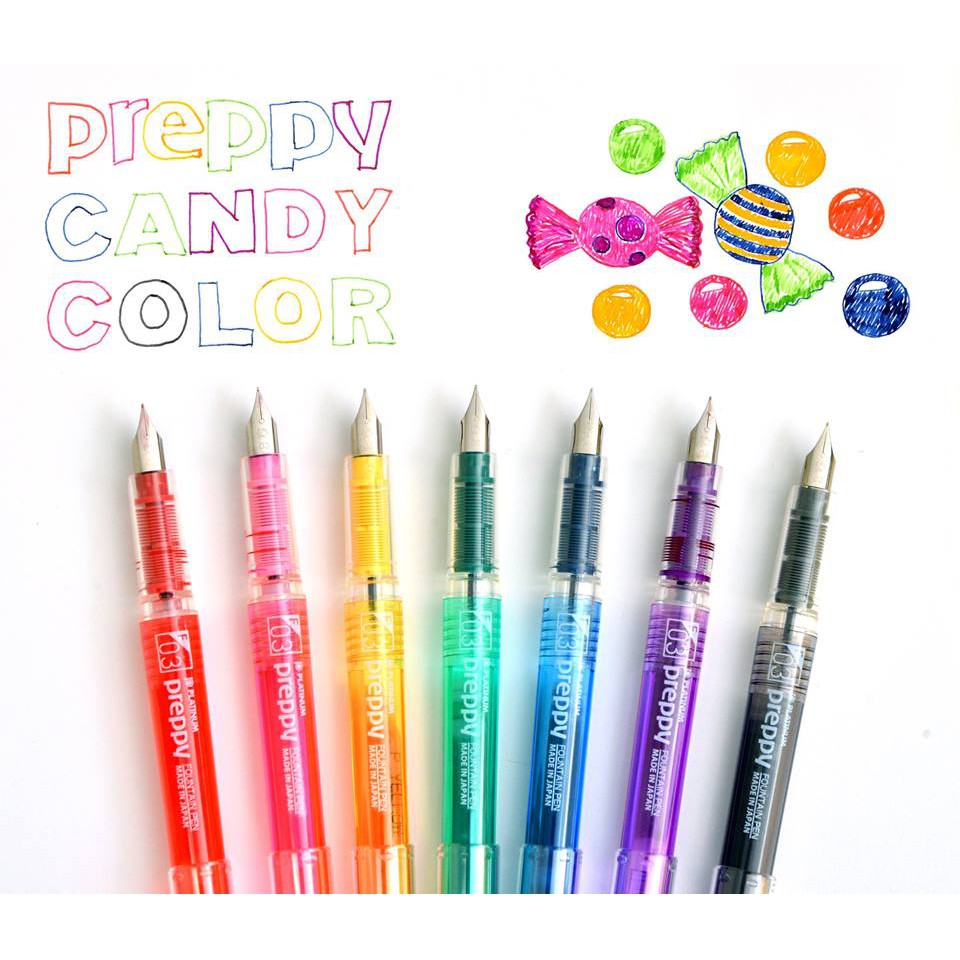 Bút mực PREPPY F03 - Nhật Bản, set 02 ống mực, - Ngòi bút siêu bền, viết êm tay, bút máy học sinh luyện chữ -