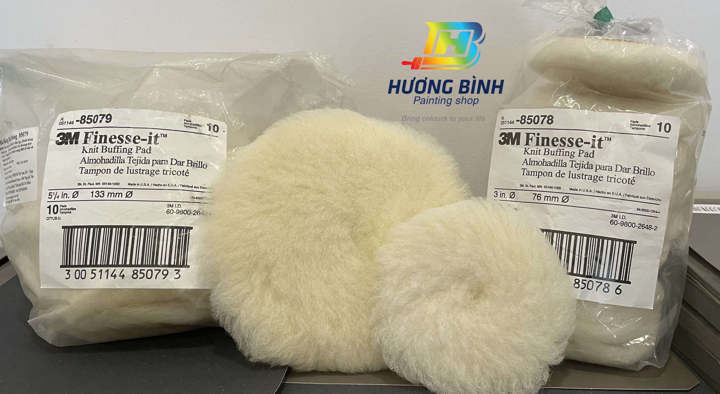 Miếng lông cừu dùng để đánh bước 1 - 3m buffing pad 85078 & 85079