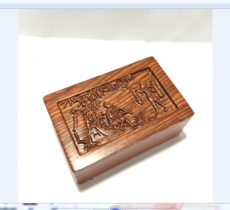 HỘP ĐỰNG THUỐC LÀO BẰNG GỖ HƯƠNG ĐỂ BÀN SIÊU ĐẸP - ẢNH THẬT