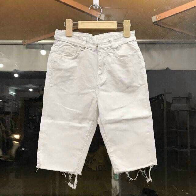 Quần Jean ngố nữ , hai màu, jean kaki co dãn