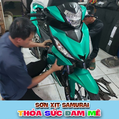 Samurai y017 - chai sơn màu xanh candy y017