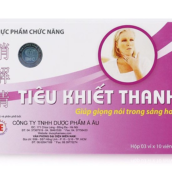 Tiêu khiết thanh - viên uống hỗ trợ viêm thanh quản hộp 30 viên