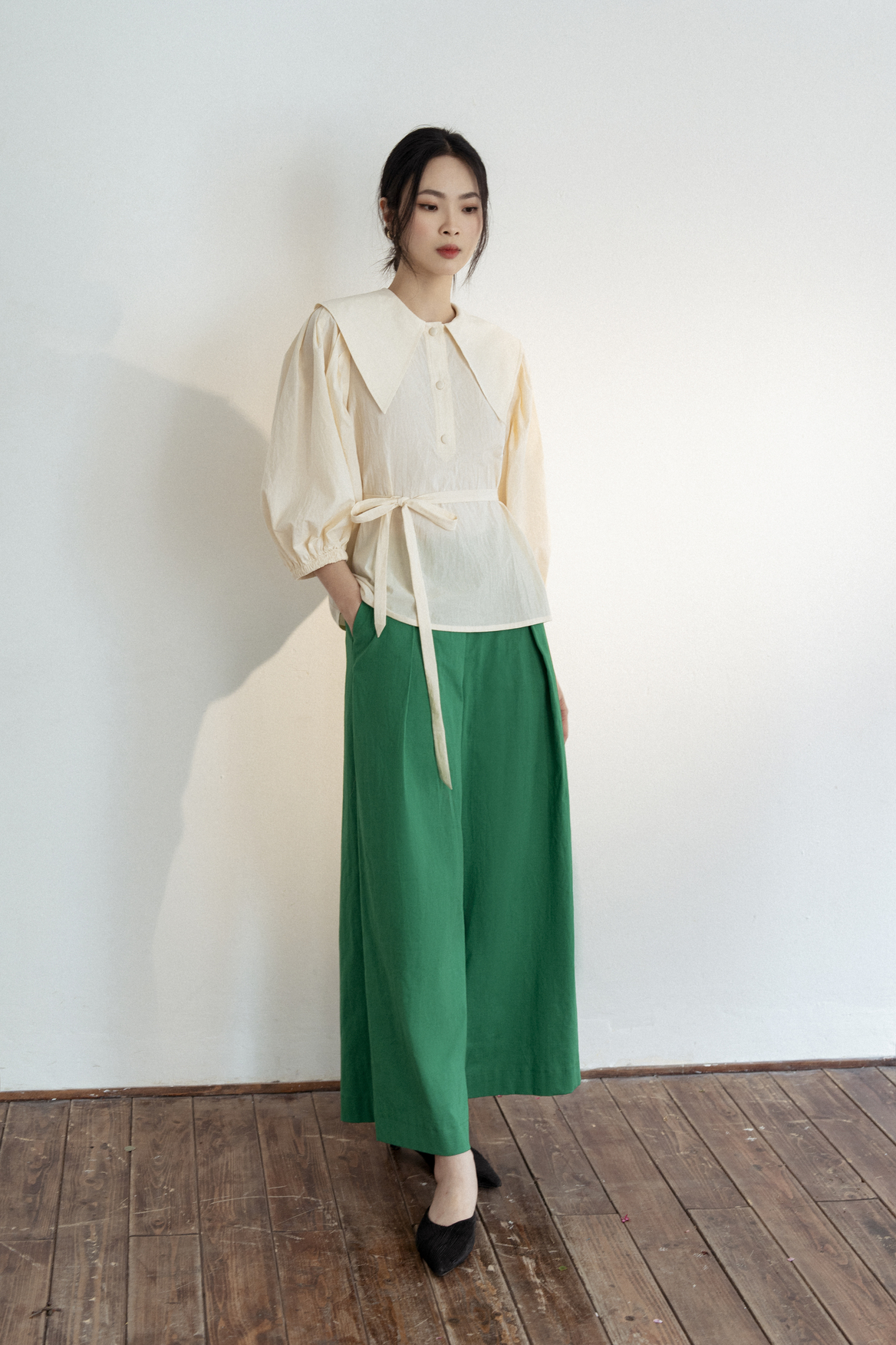 Set áo quần linen thoáng mát - Đing Đang