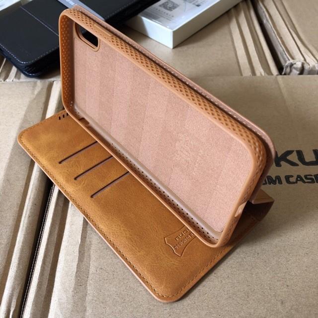 Bao da dạng ví có khe card visit nuoku gentle leather cho iphone 11/iphone 11 pro/iphone 11 pro max/iphone 12/12 pro max/iphone 13/13 pro/13 pro max
