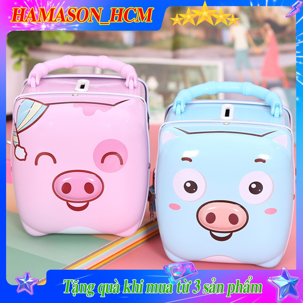 Giá Sỉ 12 Két Heo - Ống Heo Tiết Kiệm - 6 Xanh - 6 Hồng