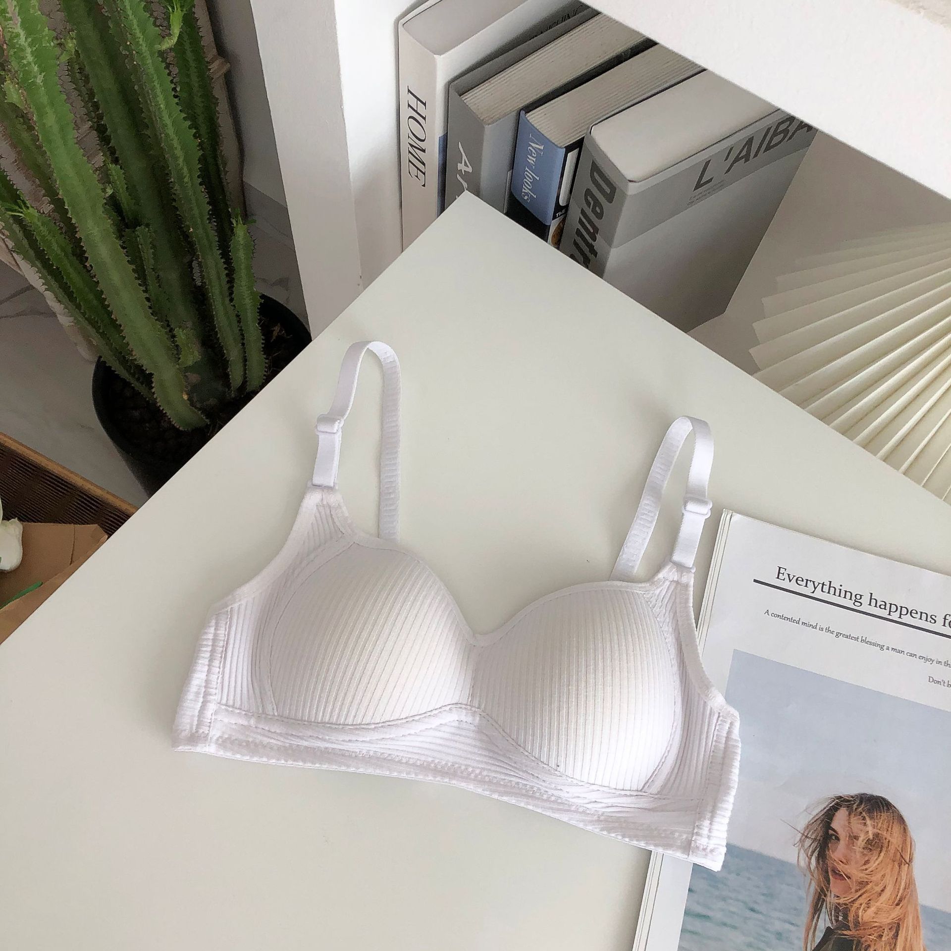 Áo lót nữ cotton không gọng nâng ngực BRA LUNE , áo lót nữ mềm mại thoáng khí mã ANM-21