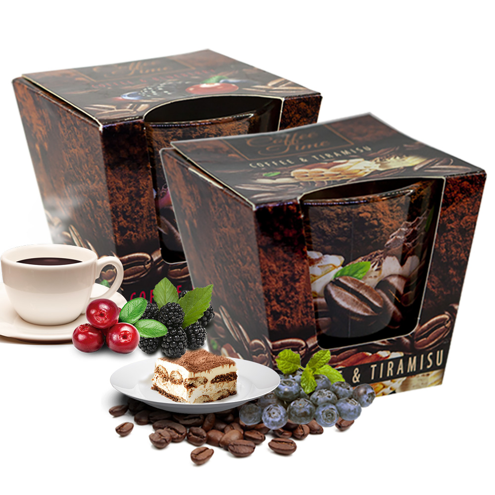 Combo 2 Ly nến thơm phòng Coffee Time 115g - cà phê tiramisu