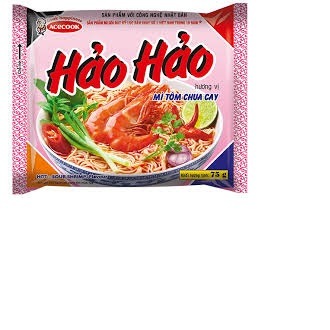 Combo 10 gói mì Hảo Hảo vị tôm chua cay 75g