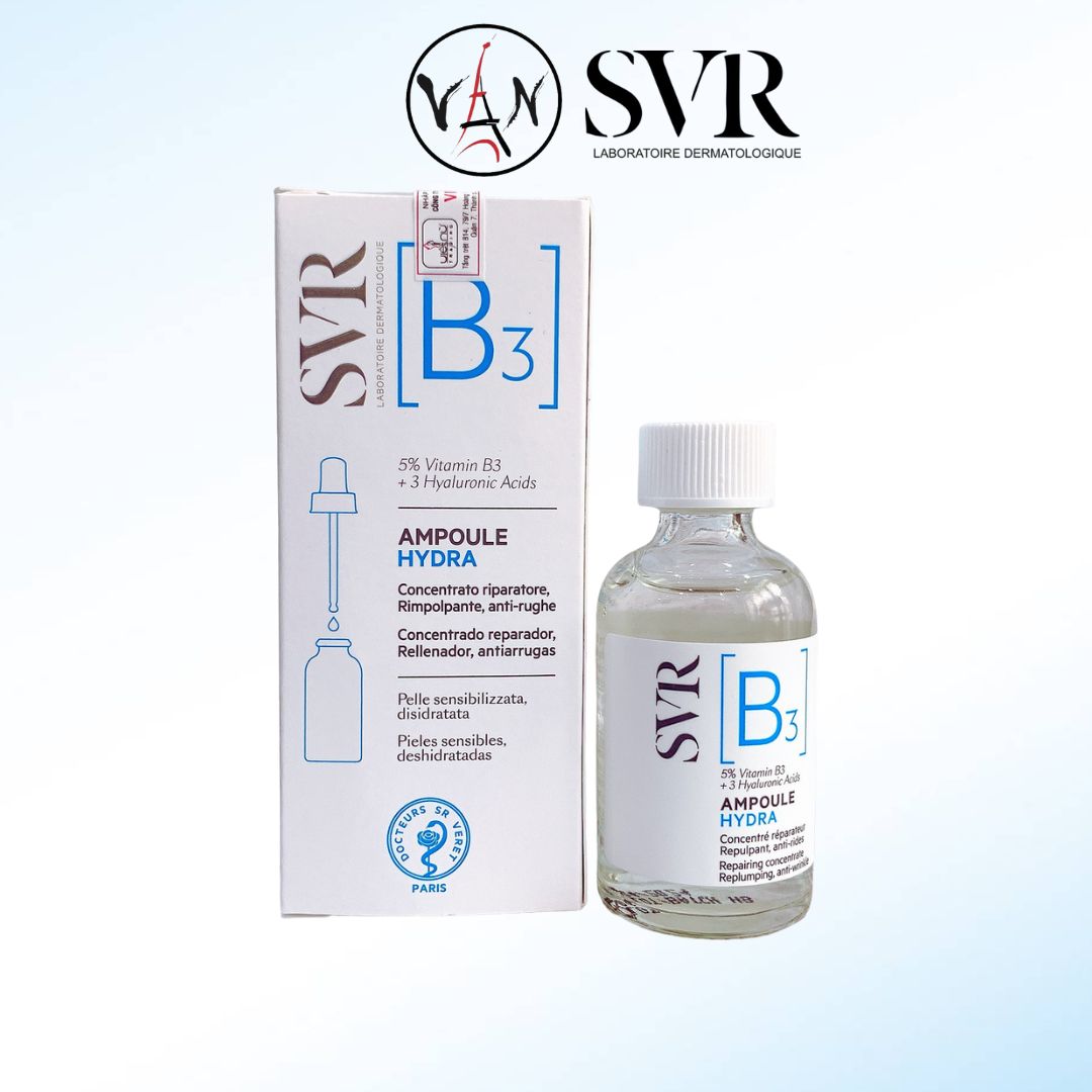 Tinh chất serum svr b3 ampoule hydra phục hồi , cấp ẩm dưỡng da cho làn da thiếu nước 30ml