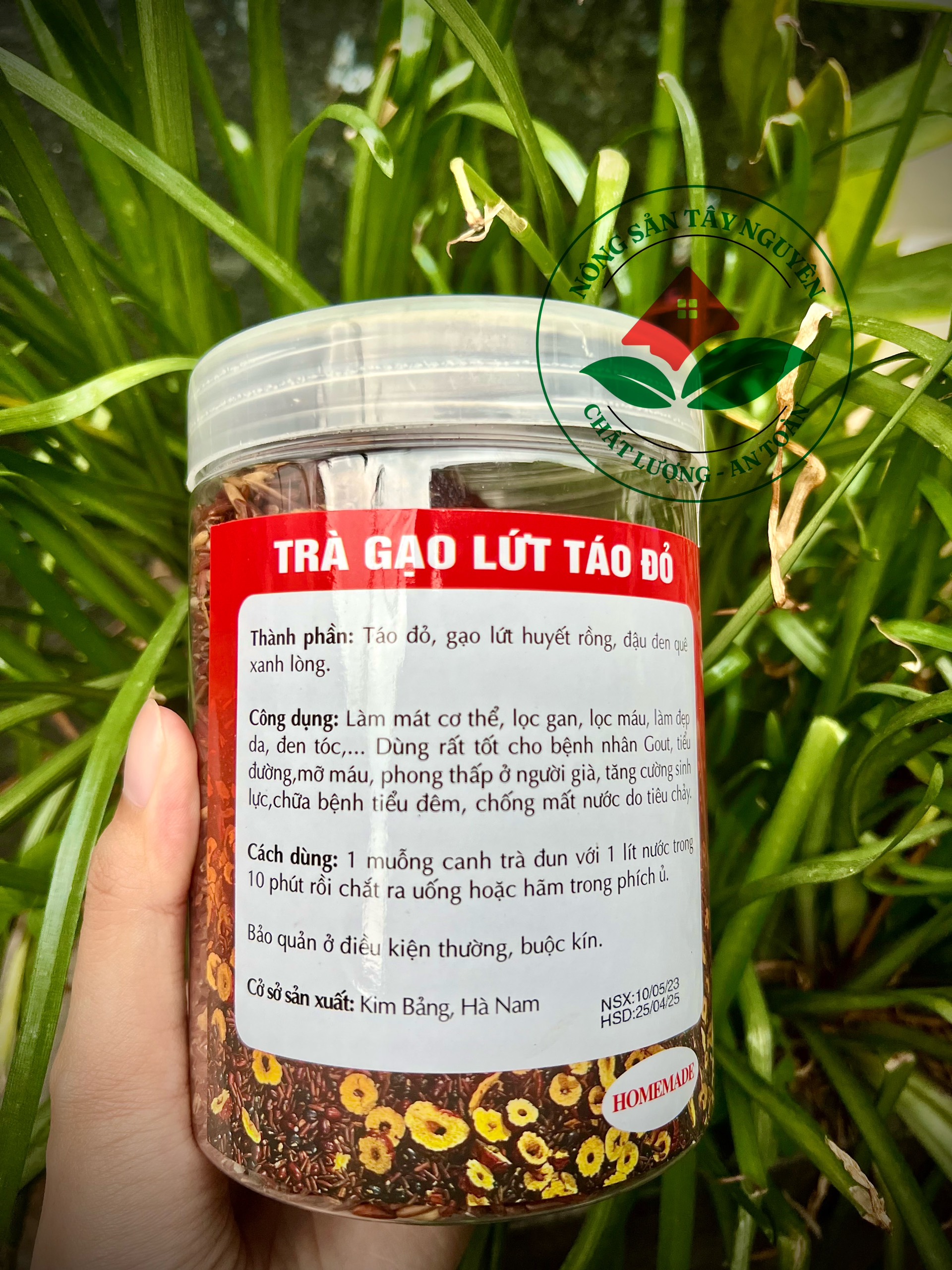 1kg trà gạo lứt táo đỏ giúp thanh lọc cơ thể