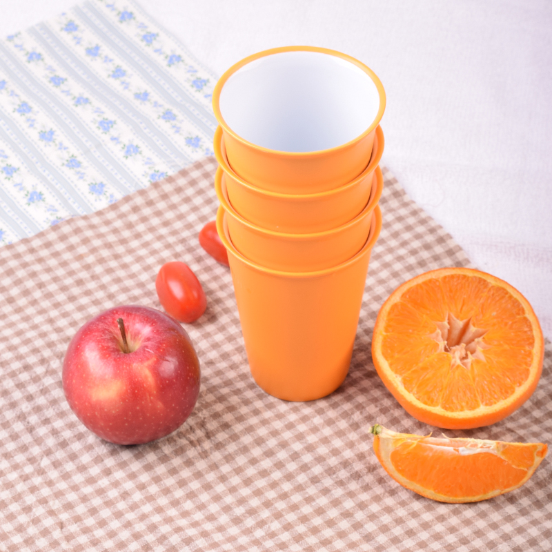 Ly nhựa màu sắc Living on-Orange CUP