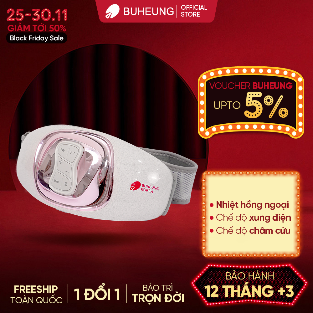 Đai massage bụng Buheung MK-340, bảo hành 12 tháng