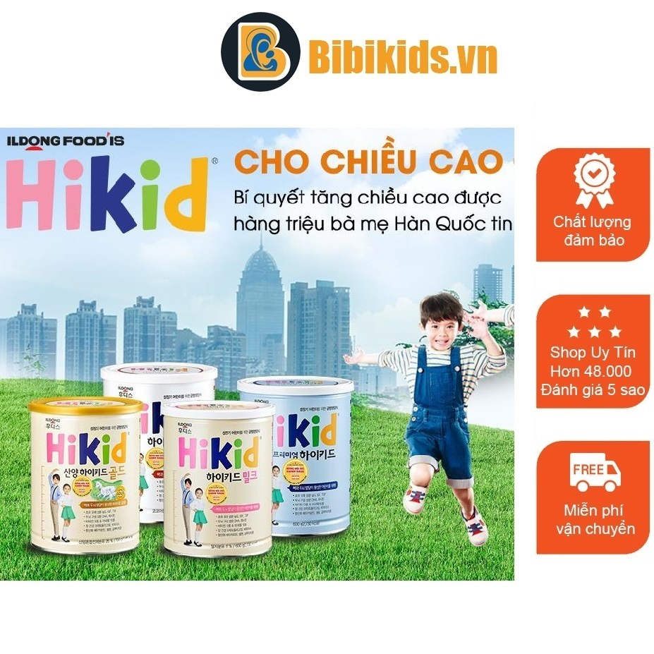 Có tem phụ - sữa hikid vani, socola, premium, dê tăng chiều cao đủ vị 600-700g date mới