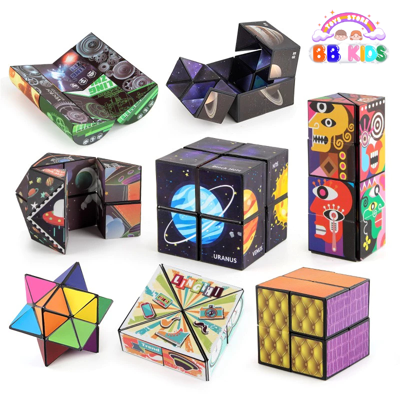 Bộ 6 Khối Rubik 3D Magic Độc Đáo, Biến Thể Siêu Độc Lạ, Đồ Chơi Giáo Dục Cho Bé Thỏa Sức Sáng Tạo, Giúp Bé Rời Xa Điện Thoại Và Phát Triển Trí Não