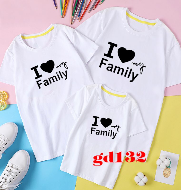 áo thun đồng phục gia đình 3 người