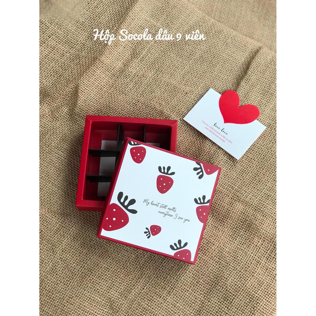 Hộp Đựng Socola 16 Viên Các Mẫu - Mẫu Hồng Ép Kim