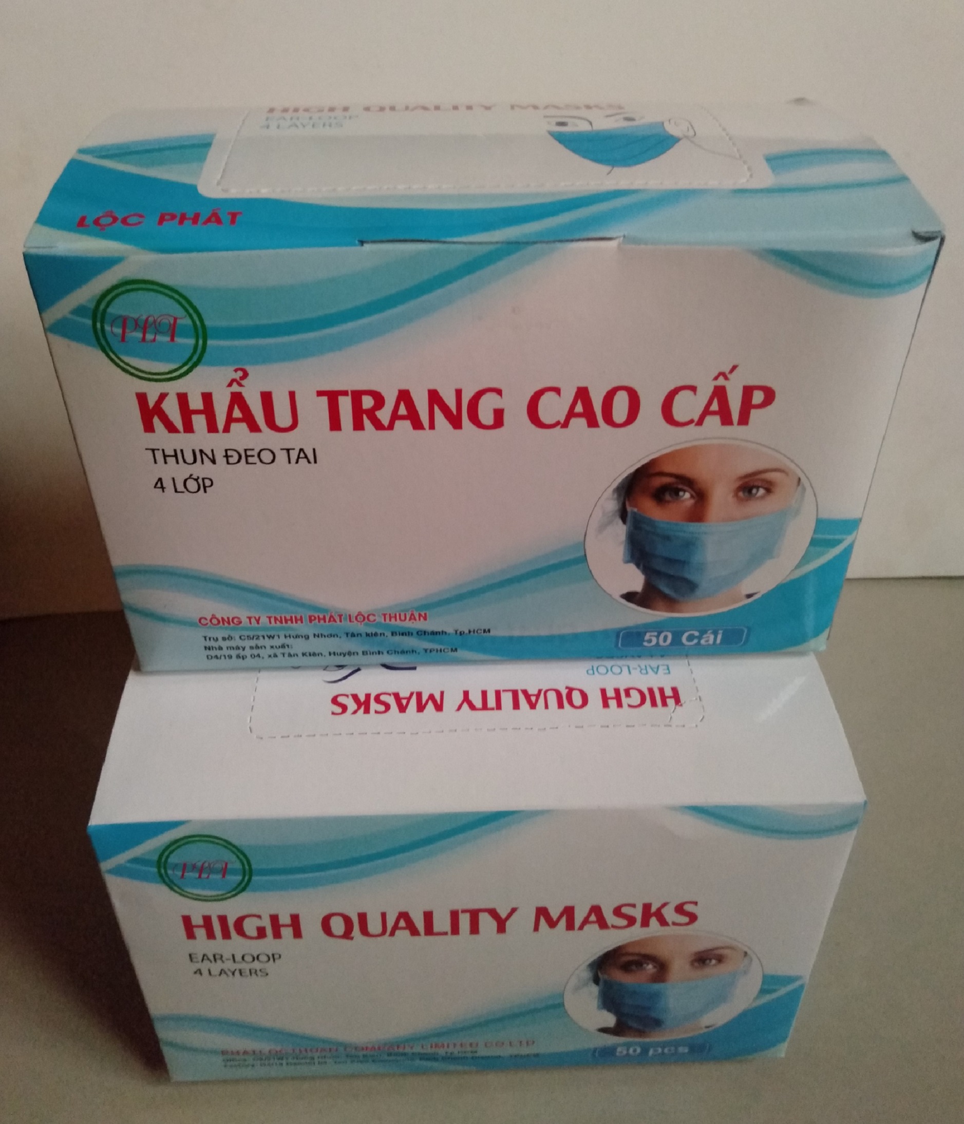2 hộp khẩu trang y tế kháng khuẩn 4 lớp