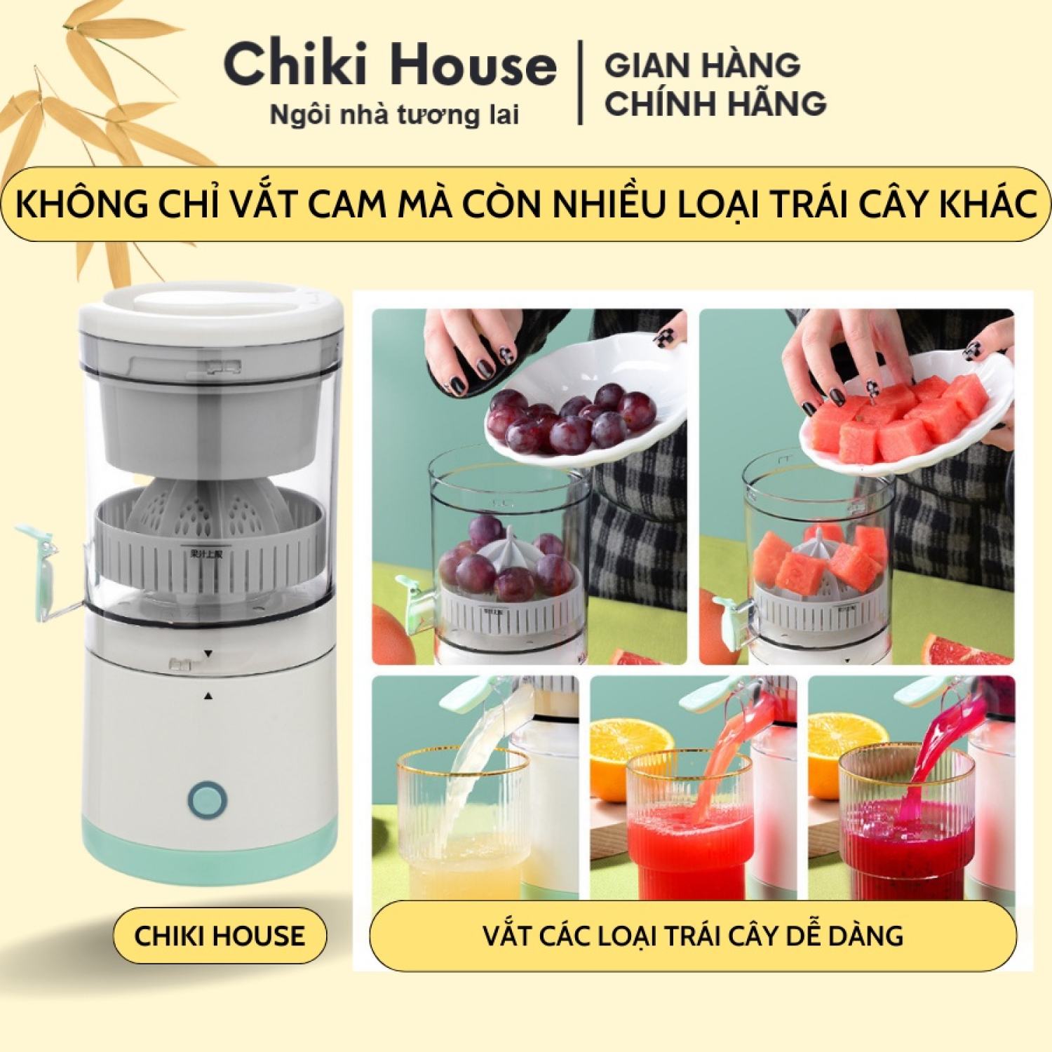 Máy vắt cam tự động, máy ép cam cao cấp không dây chính hãng bảo hành 12 tháng