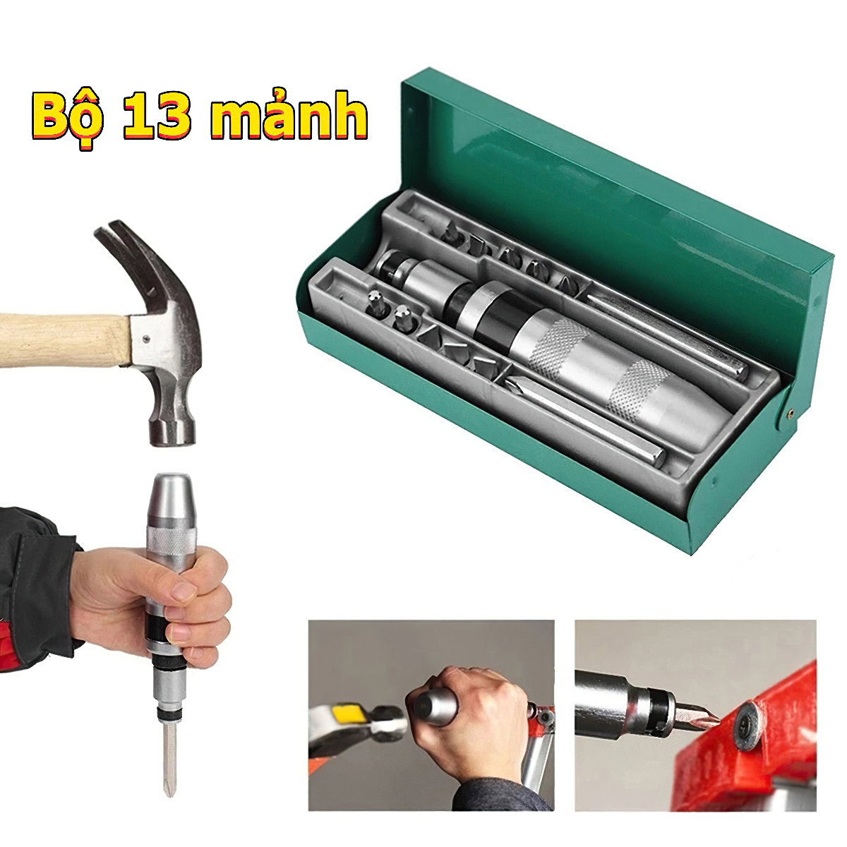 Bộ tua vít đóng đảo chiều 13 món cao cấp