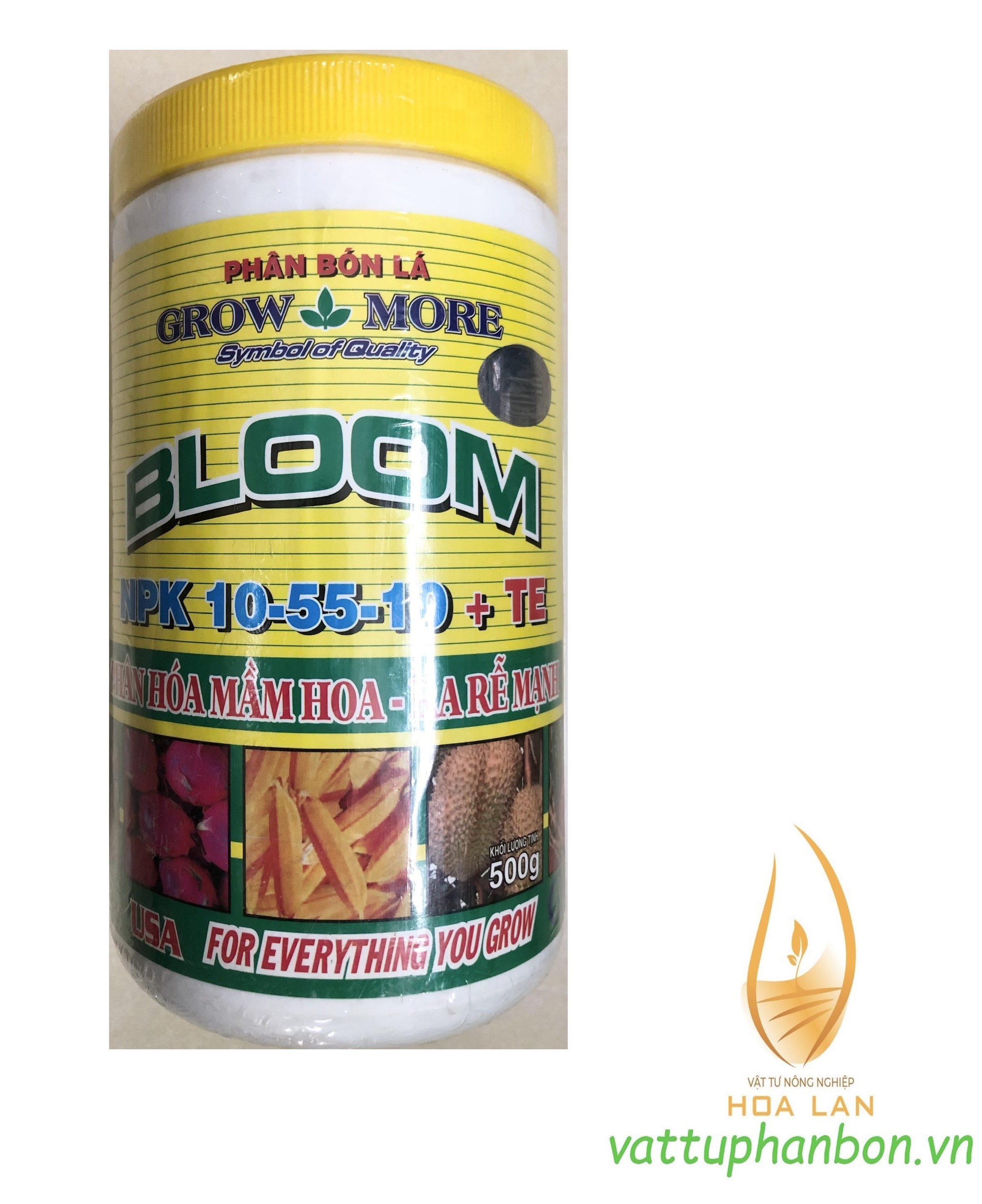 Phân bón lá grow more bloom npk 10-55-10+te - #381a# 500g