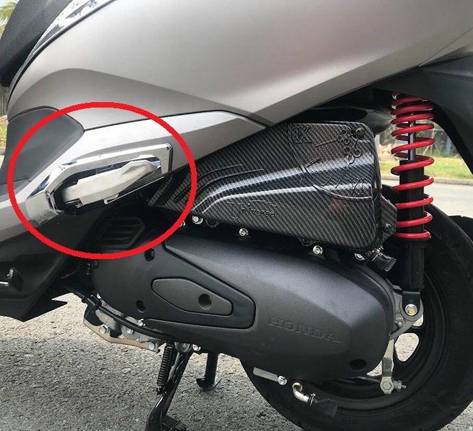 Ốp Gác Chân Sau Xe Lead 2022 ( 2017 - 2022 ) Xi Inox, Xi Mạ Crom SMS1831