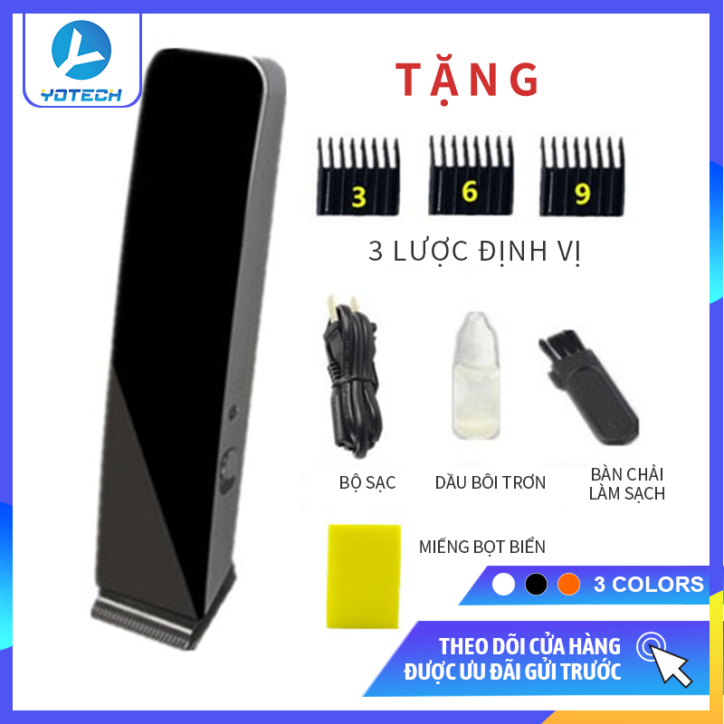 [Tặng dầu bôi trơn máy] Tông đơ cắt tóc NOVA NS-216 không tiếng ồn và không kẹt tóc, máy cắt tóc dành cho người lớn và trẻ em điều chỉnh độ dài từ 1-9mm, tông đơ cắt tóc sạc điện, tông đơ sạc điện thao tác cục đơn giản
