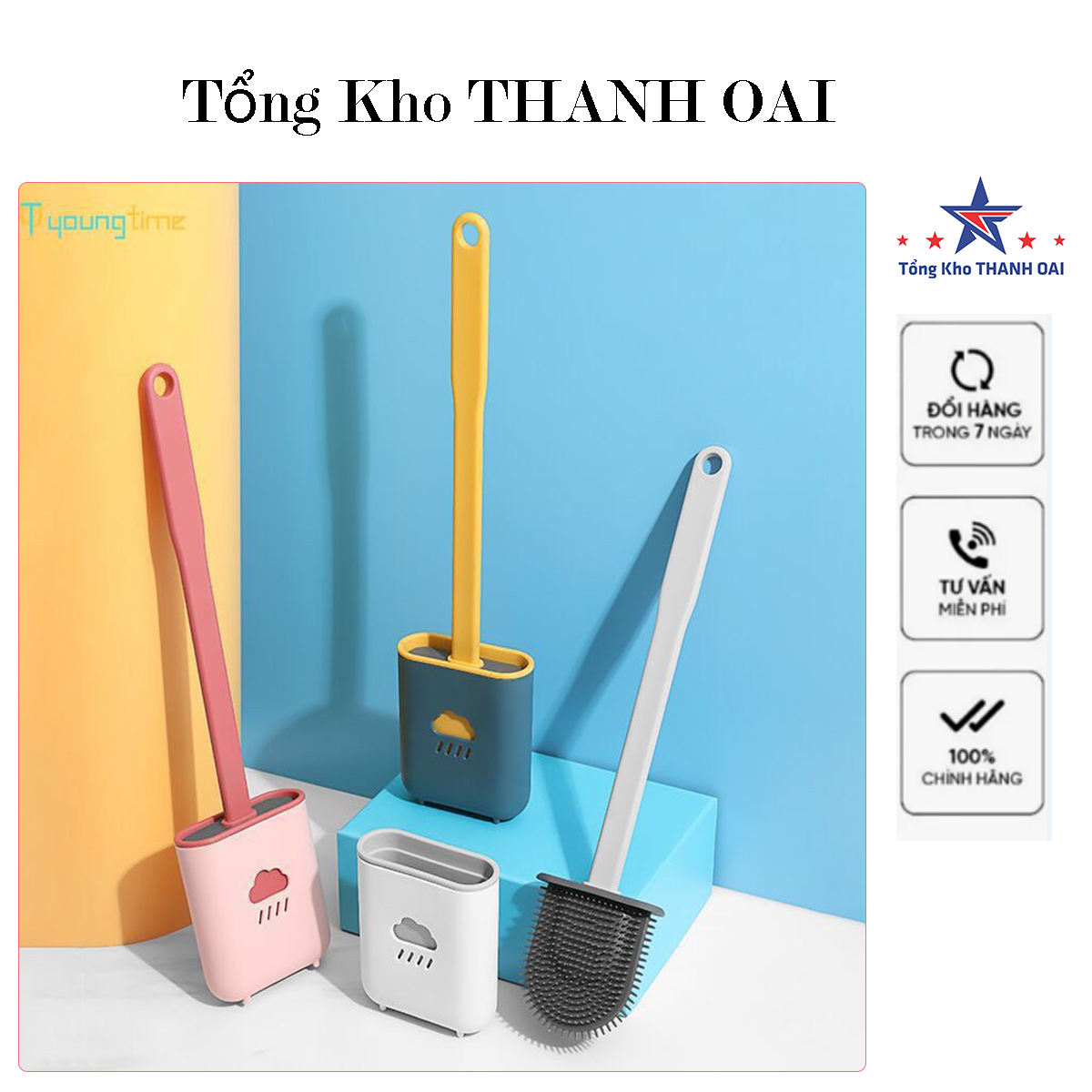 Chổi cọ nhà vệ sinh bồn cầu toilet silicon thông minh - cây cọ bồn cầu chà nhà tắm tiện dụng