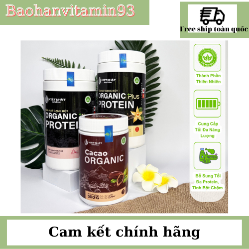 Sữa hạt tăng cân Organic proten tặng bột cacao tự nhiên Việt nhật nutrition